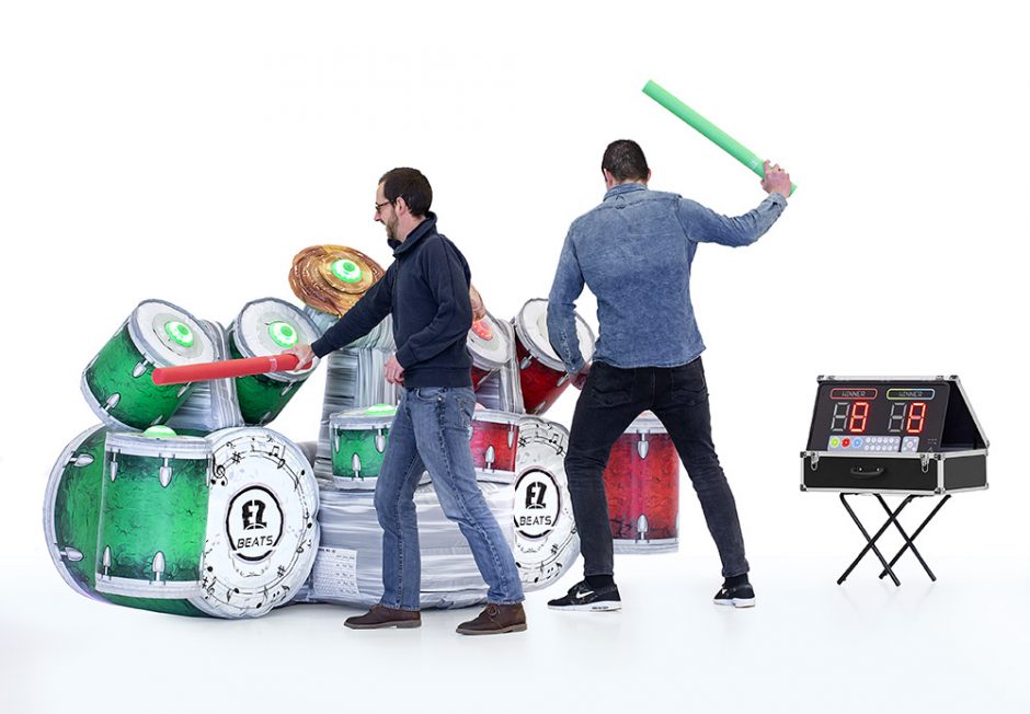 Drum Battle Inflatable Game, Drummer Battle Game, Drummer Challenge